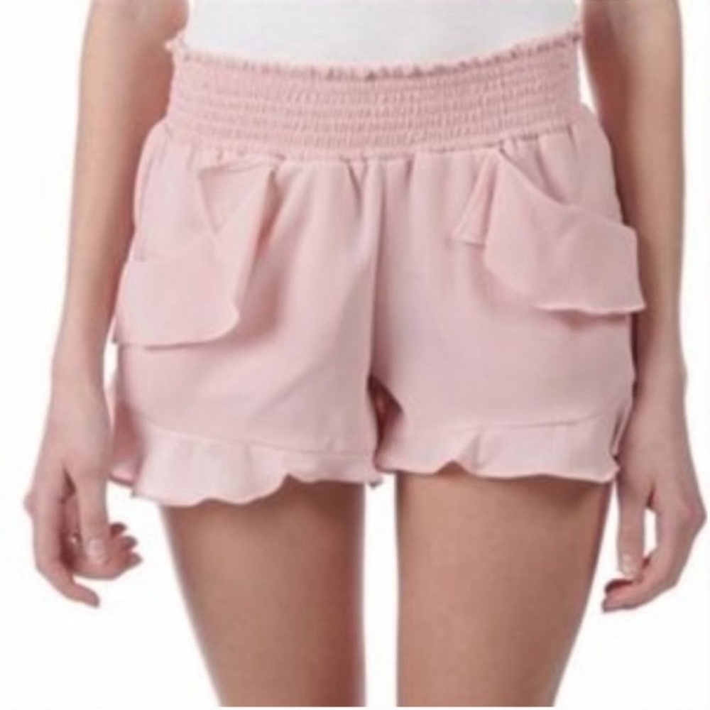 Jolt Light Pink Ruffle Shorts Size Medium